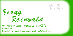 virag reinwald business card